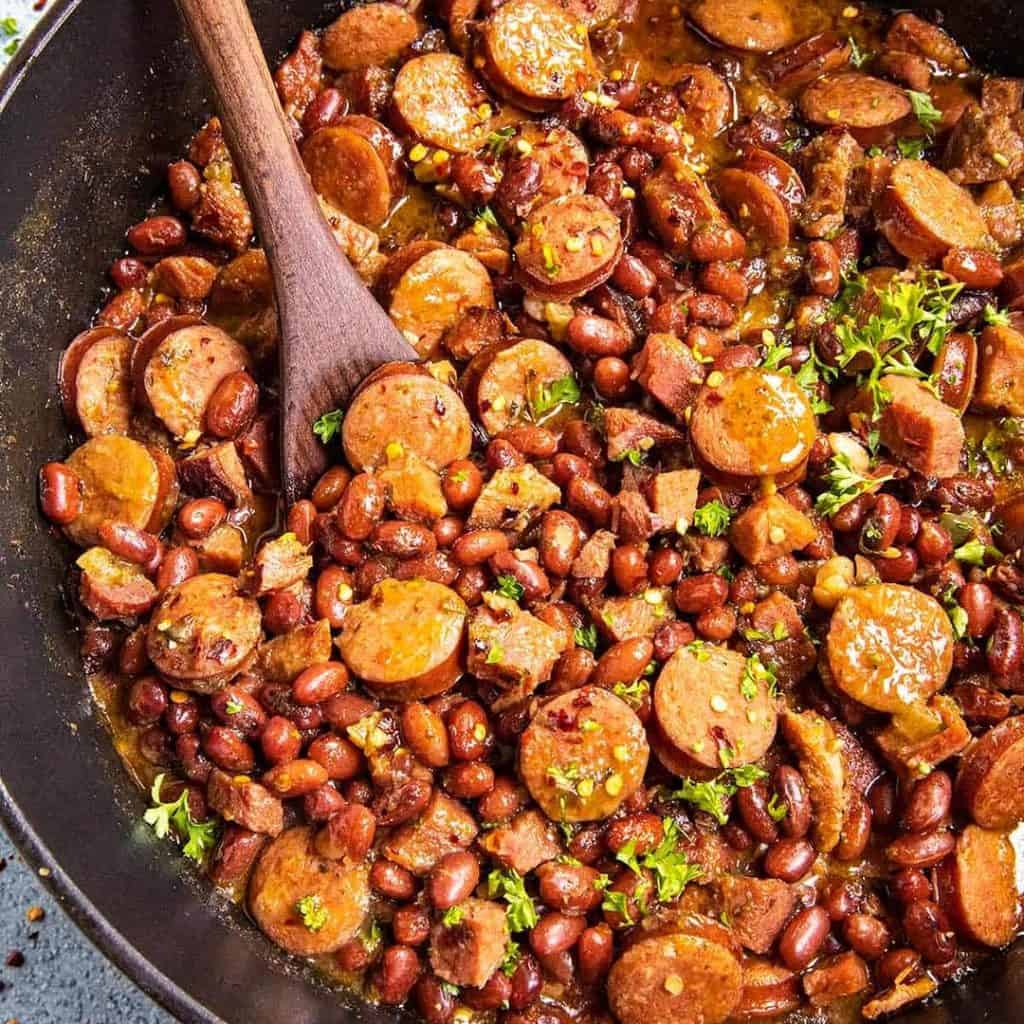 Cajun red beans and rice instant pot