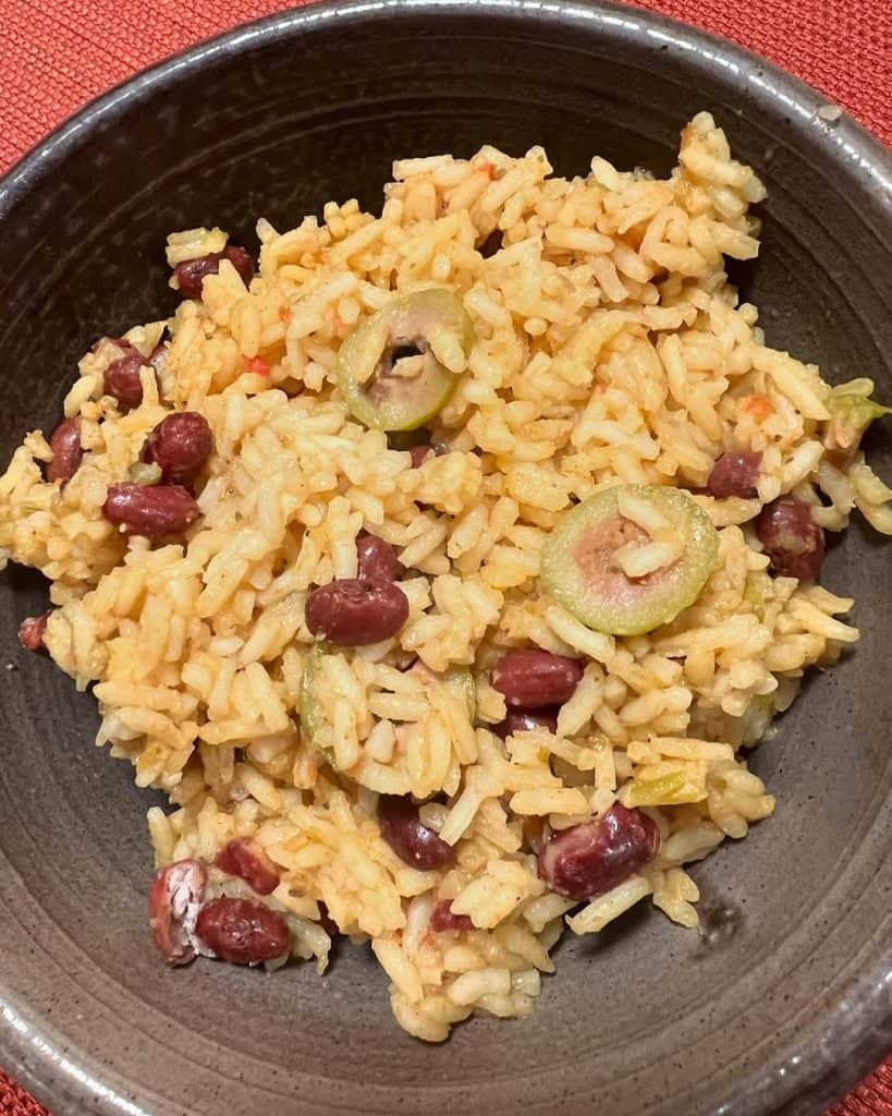 Puerto rican red beans and rice