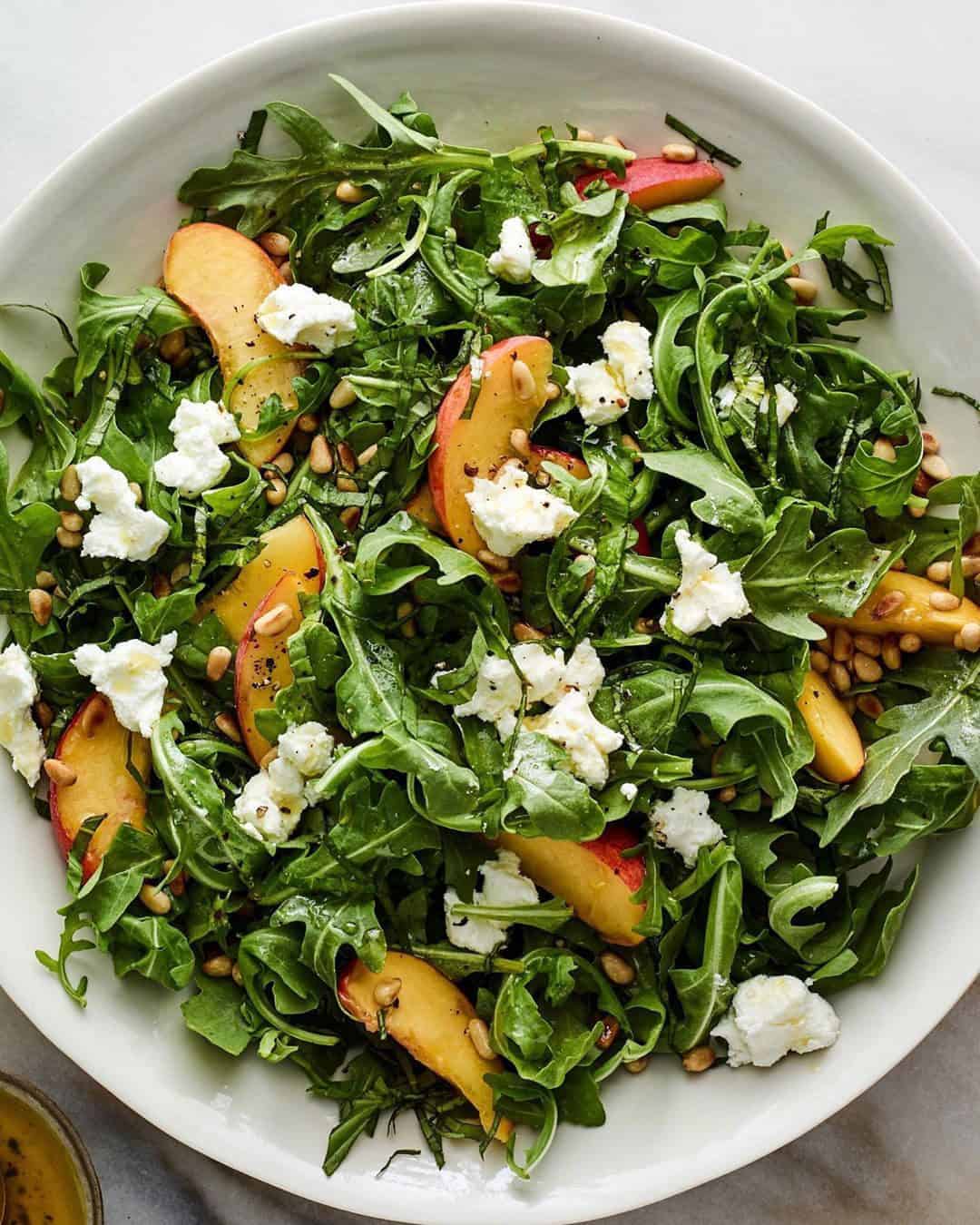 arugula usually used in peach and burrata salad
