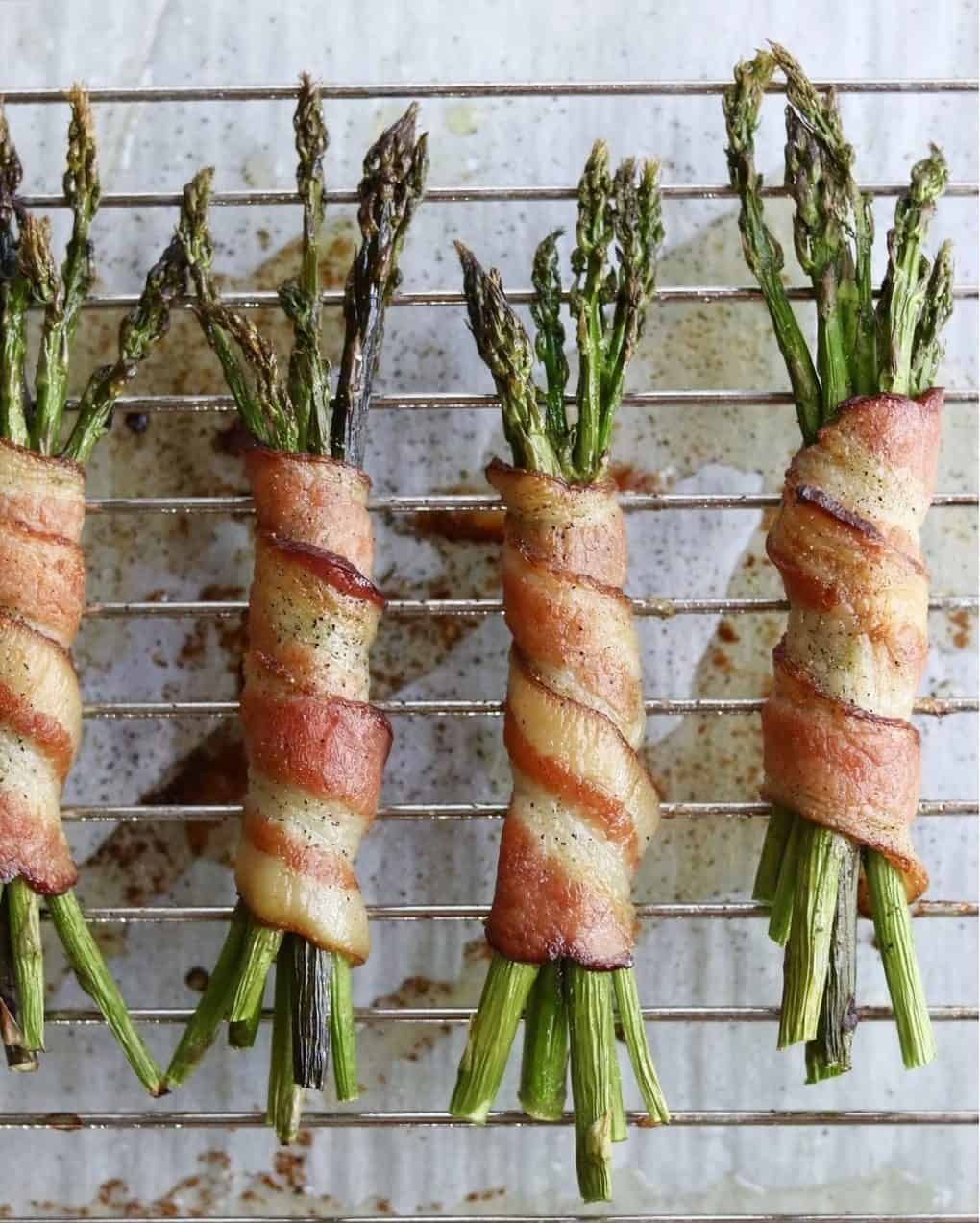 bacon-wrapped-asparagus 6. Bacon-Wrapped Asparagus