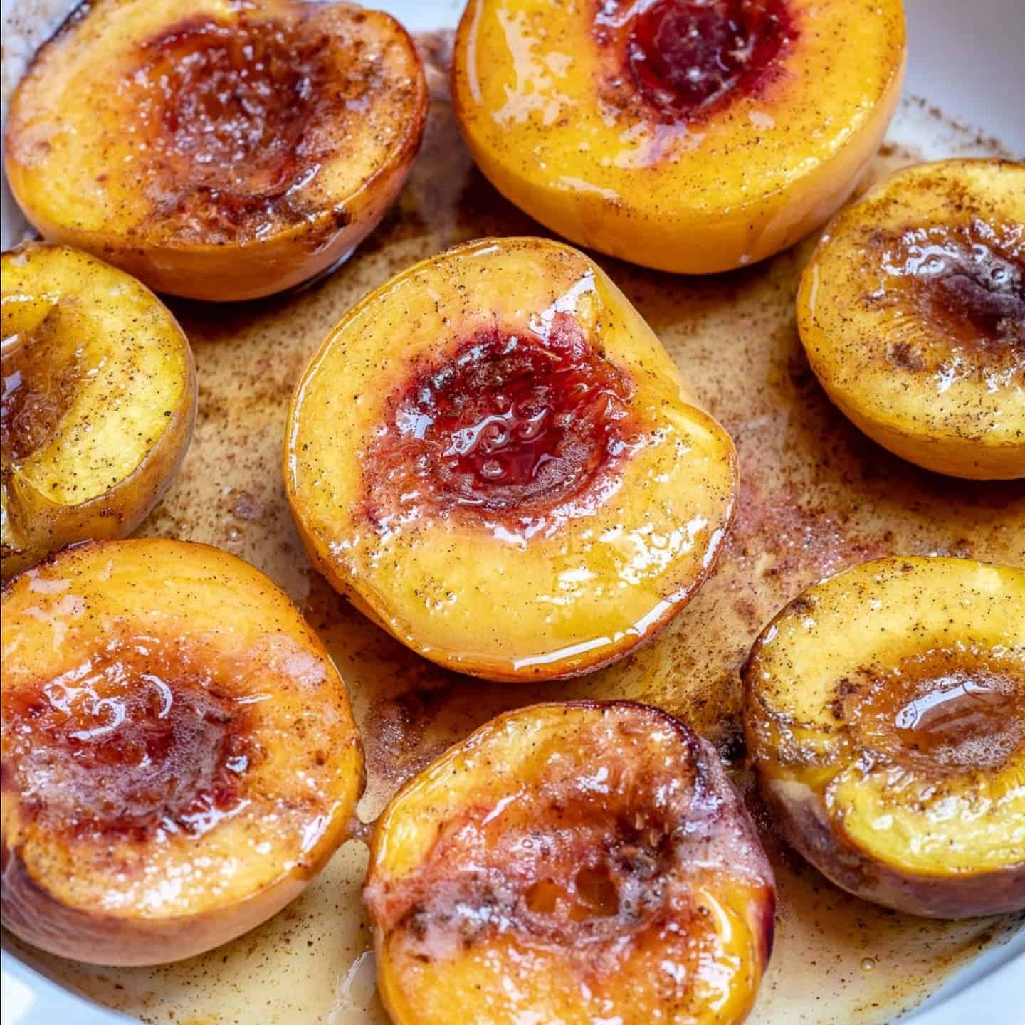 2. Honey-Baked Canned Peaches
