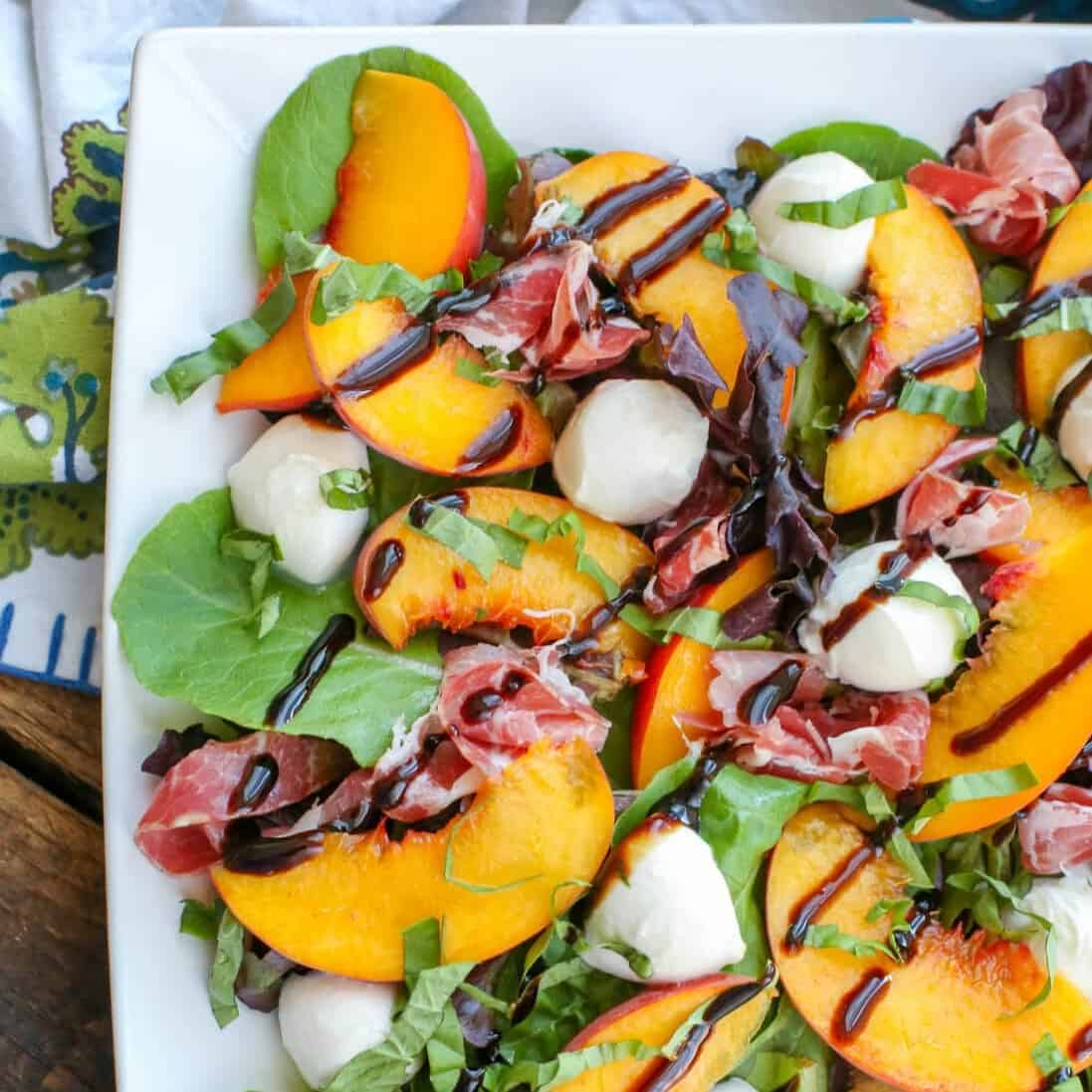 balsamic glaze for peach and burrata salad