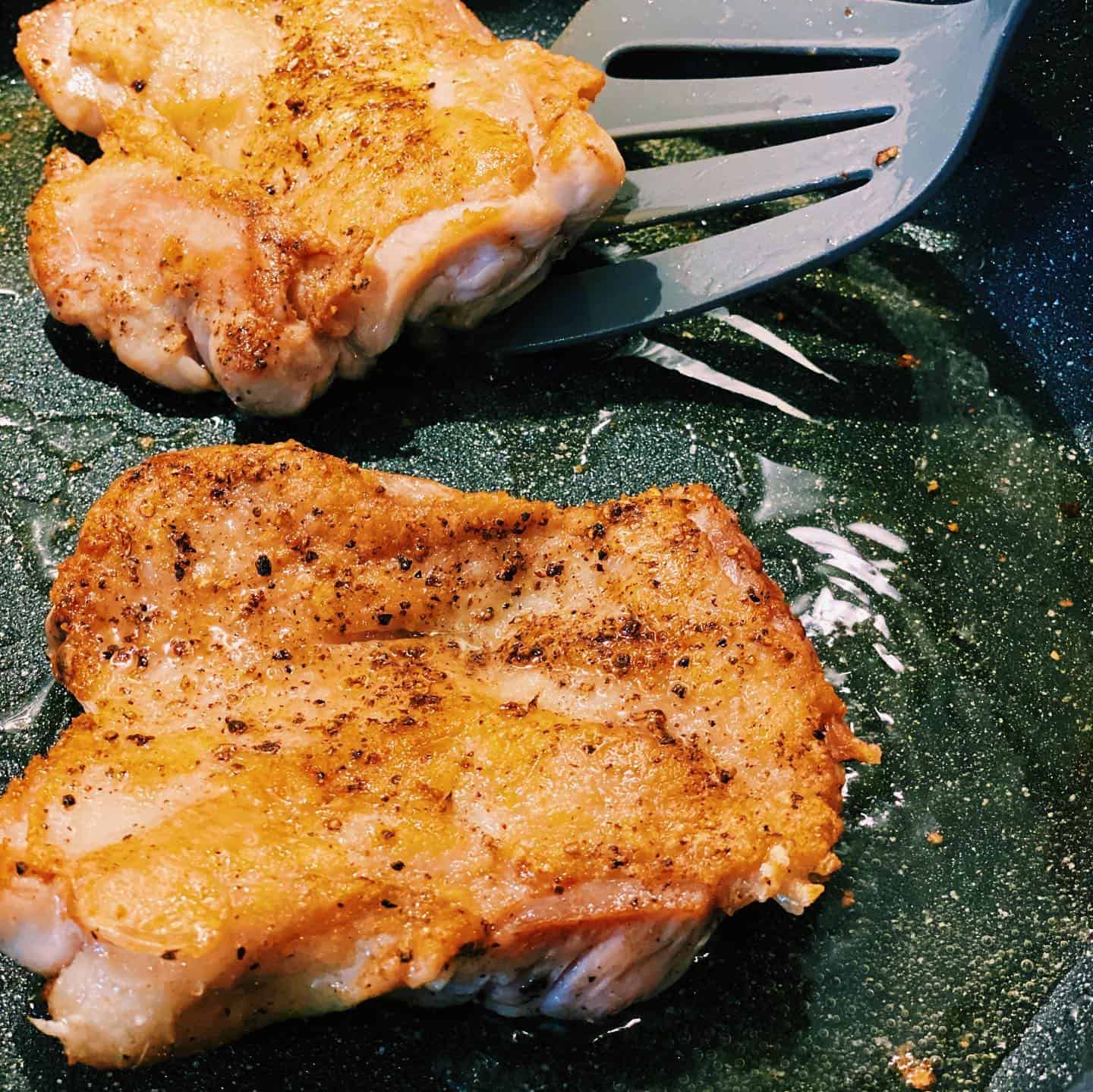 cook the chicken in batches 