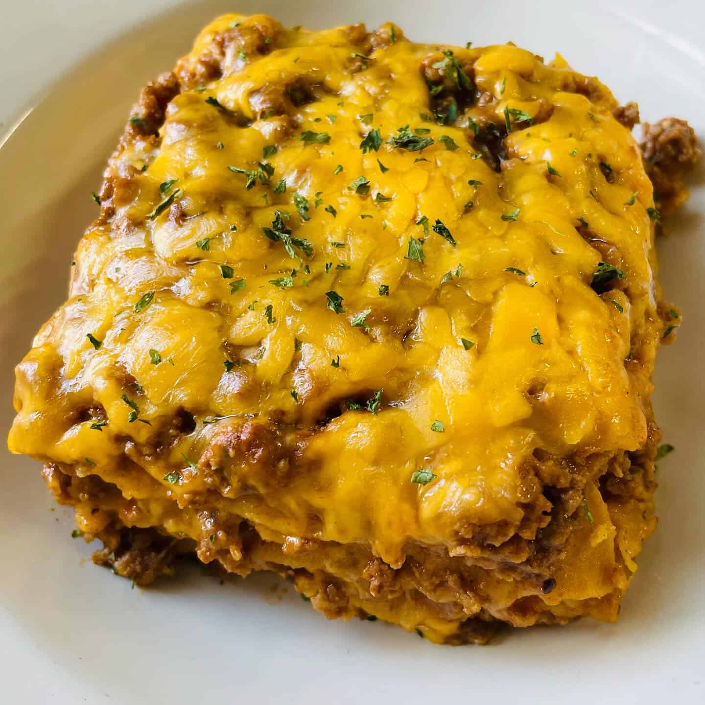 beef-enchilada-serving a serving of beef enchilada casserole