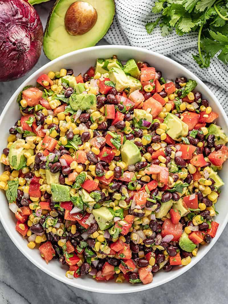 black-bean-salad 6. Black Bean and Corn Salad