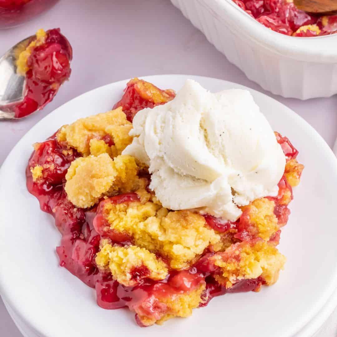 cherry-pineapple-dump-cake 10. Pineapple Cherry Dump Cake
