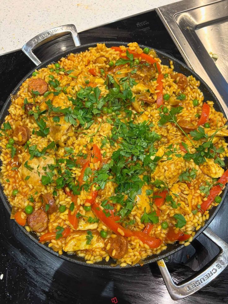 Easy Chicken and Chorizo Paella Recipe