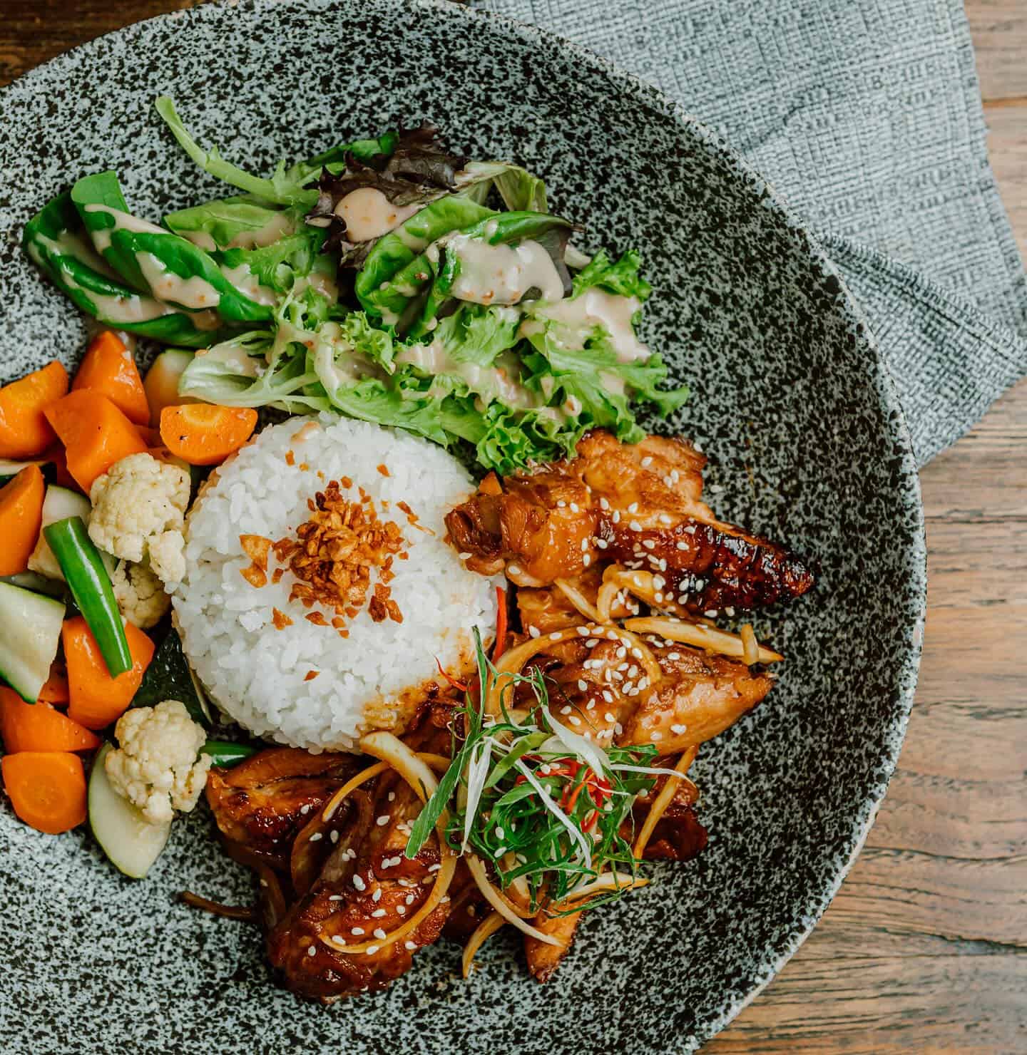 chicken-teriyaki-with-veg 4. Chicken Teriyaki with Mixed Vegetables