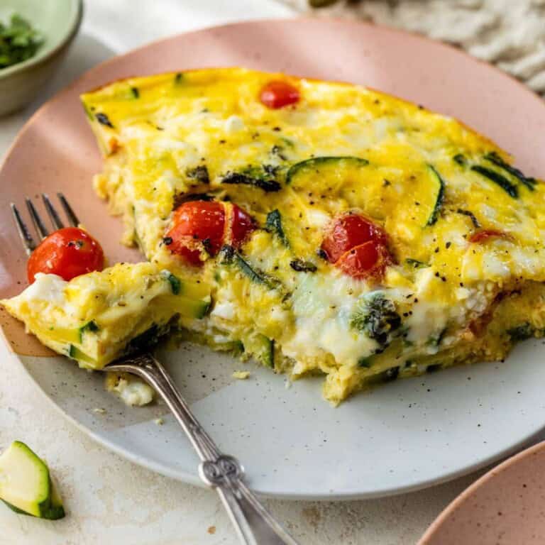 8. Frittata with Cottage Cheese and Veggies