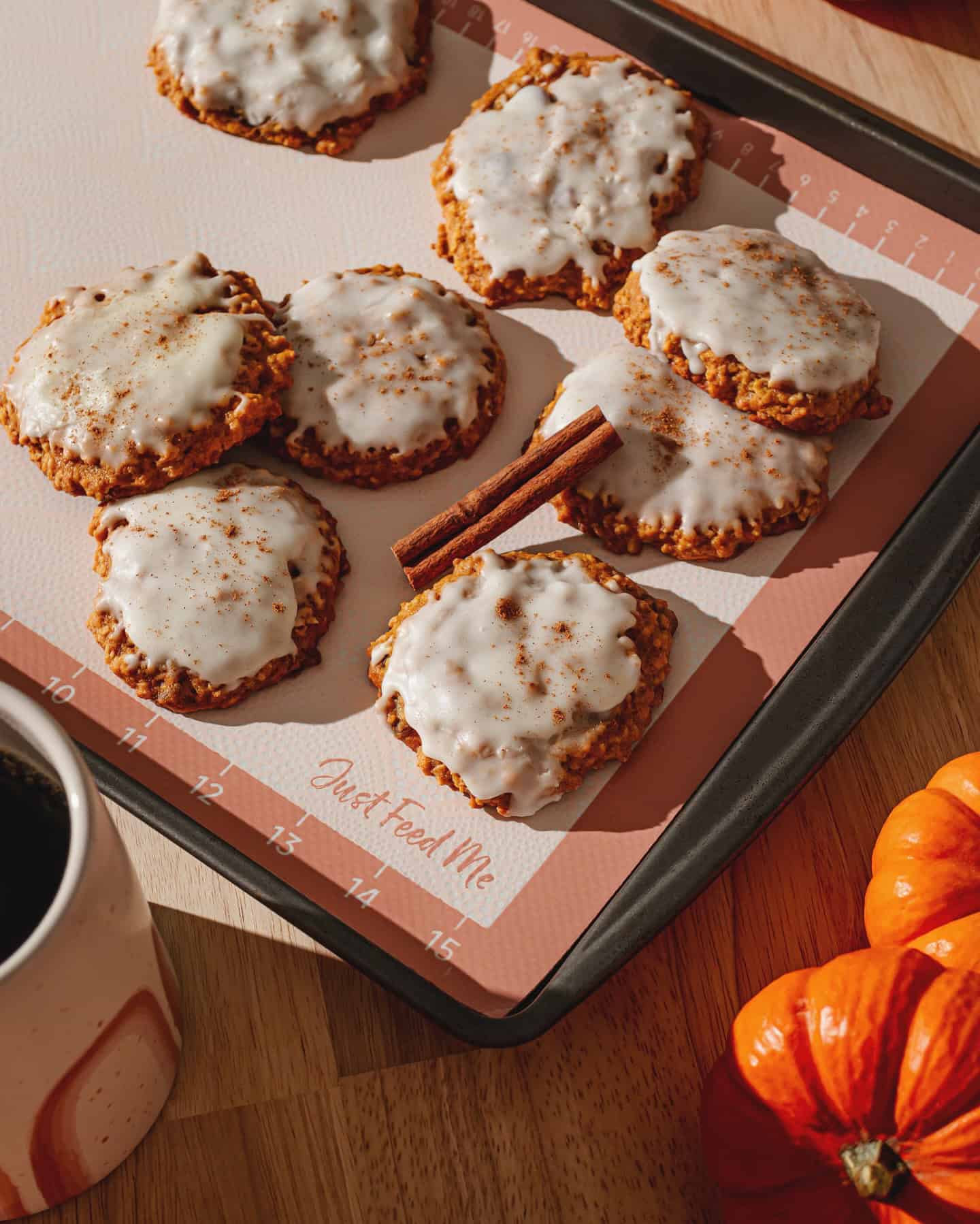cream-cheese-pumpkin-cookies pumpkin cookies with cream cheese frosting
