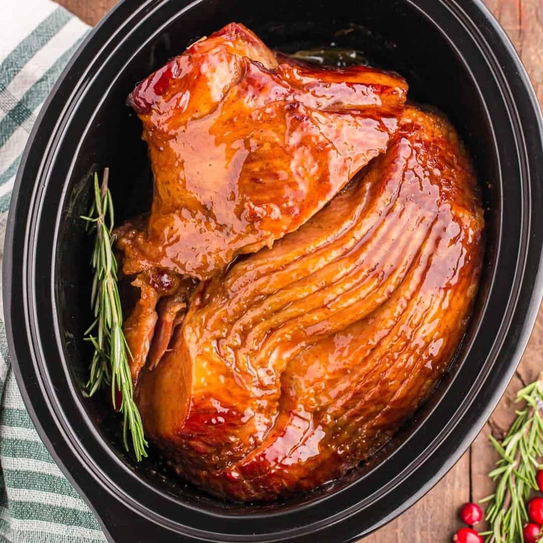 9. Crockpot Ham with Brown Sugar Glaze