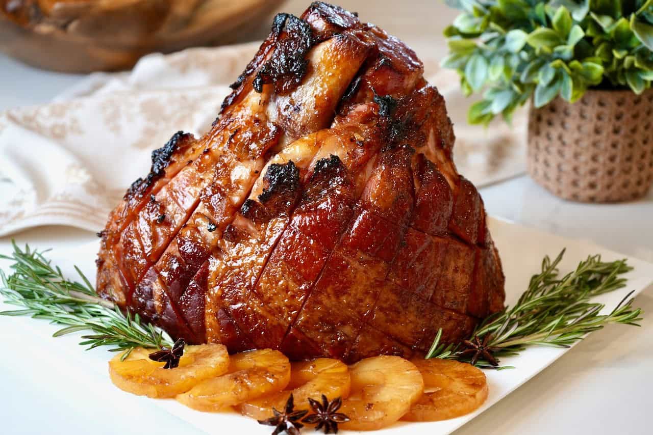 glazed-ham-recipe-card 2. Honey-Baked Ham