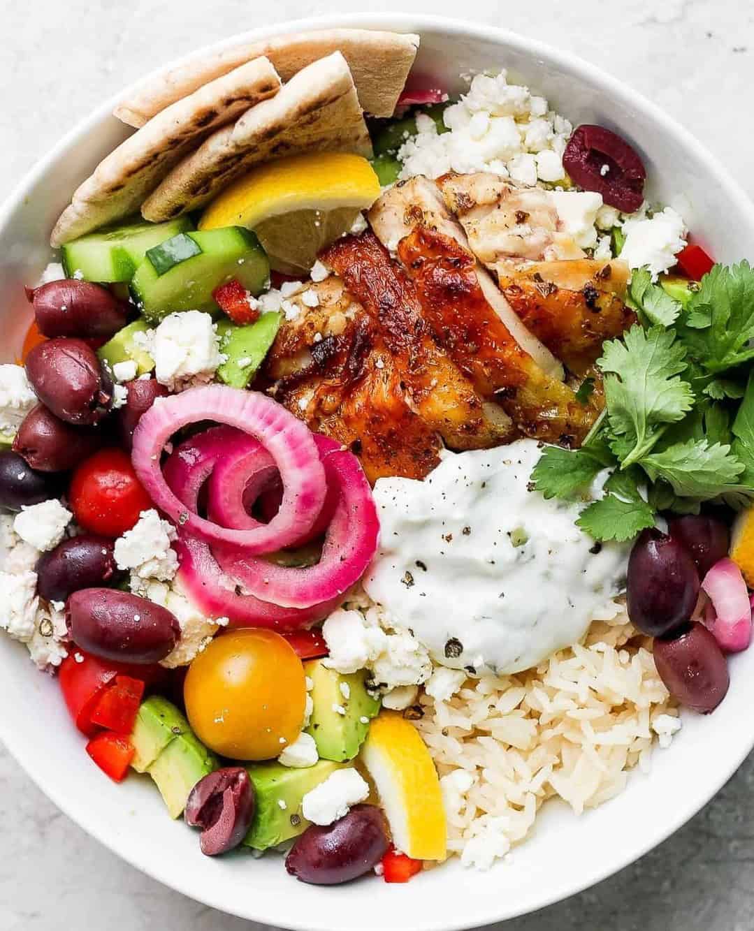 11. Greek Chicken Meal Prep Bowls