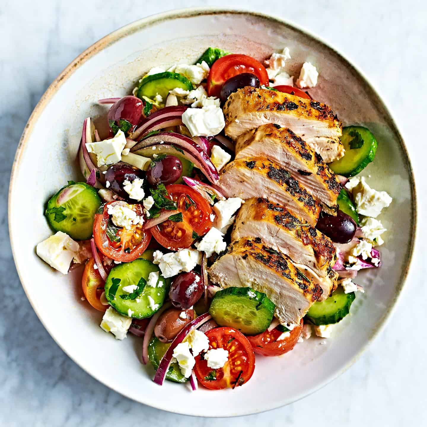 10. Greek Chicken Salad