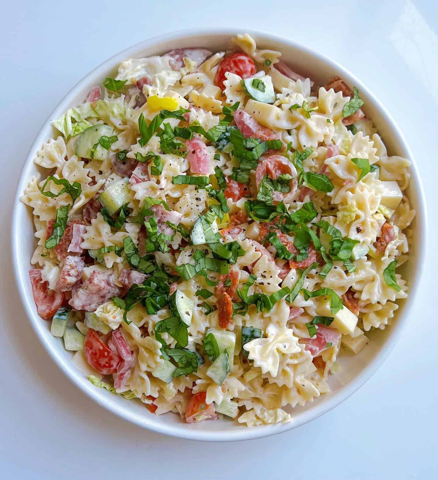 italian-pasta-salad 3. Italian Deli Pasta Salad