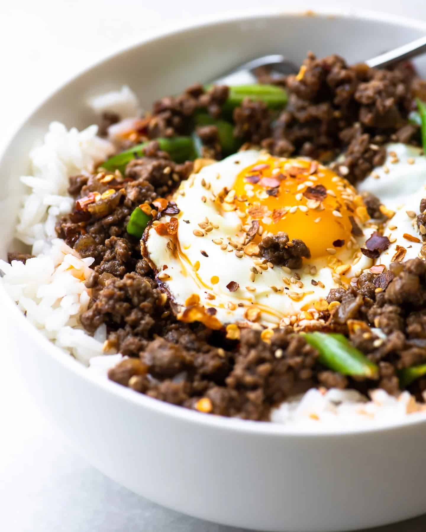 6. Korean BBQ Beef Rice Bowl