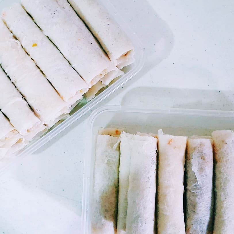 lumpia-uncooked uncooked batch of lumpiang shanghai