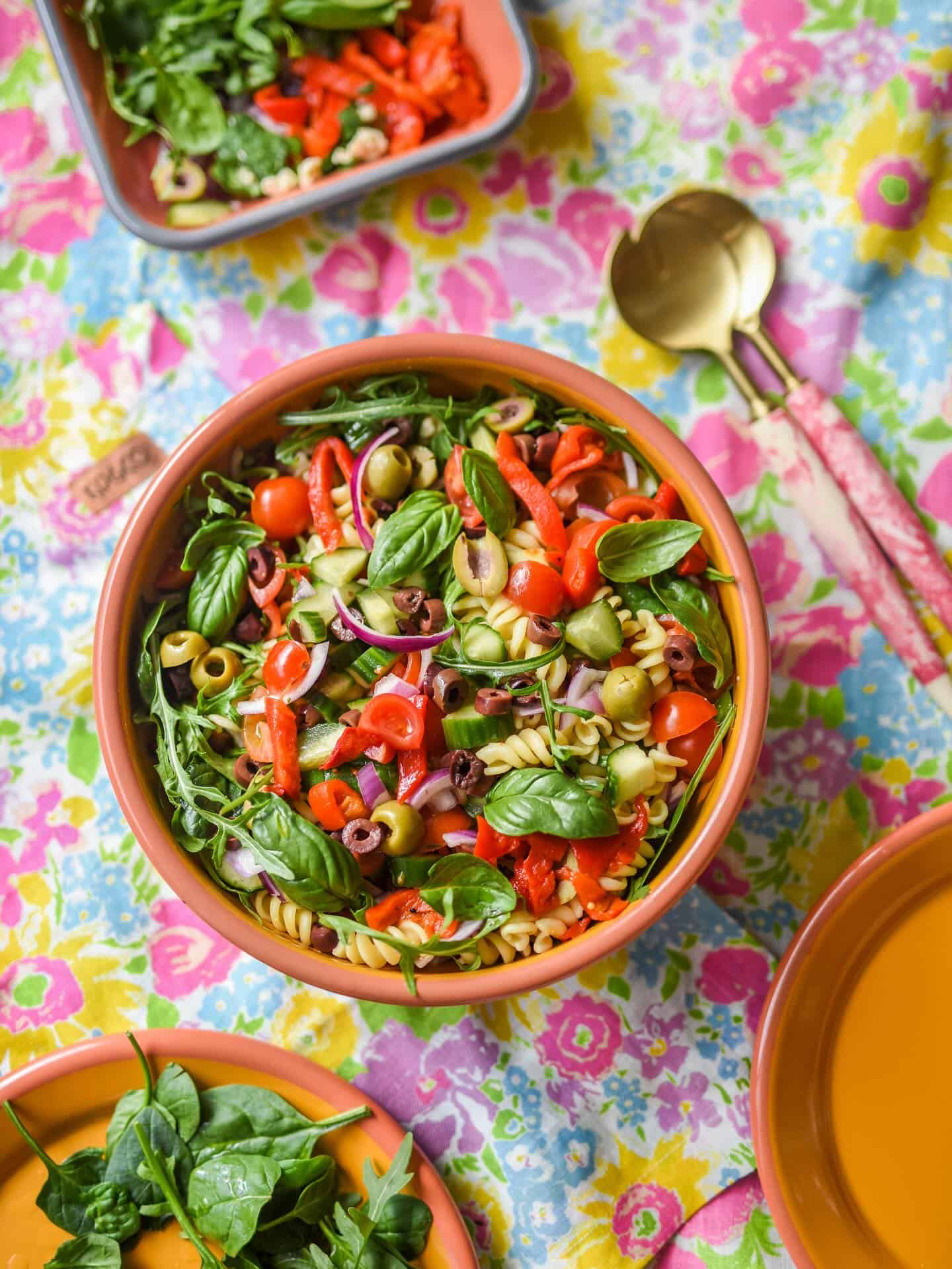 mediterranean-pasta-salad 1. Mediterranean Pasta Salad