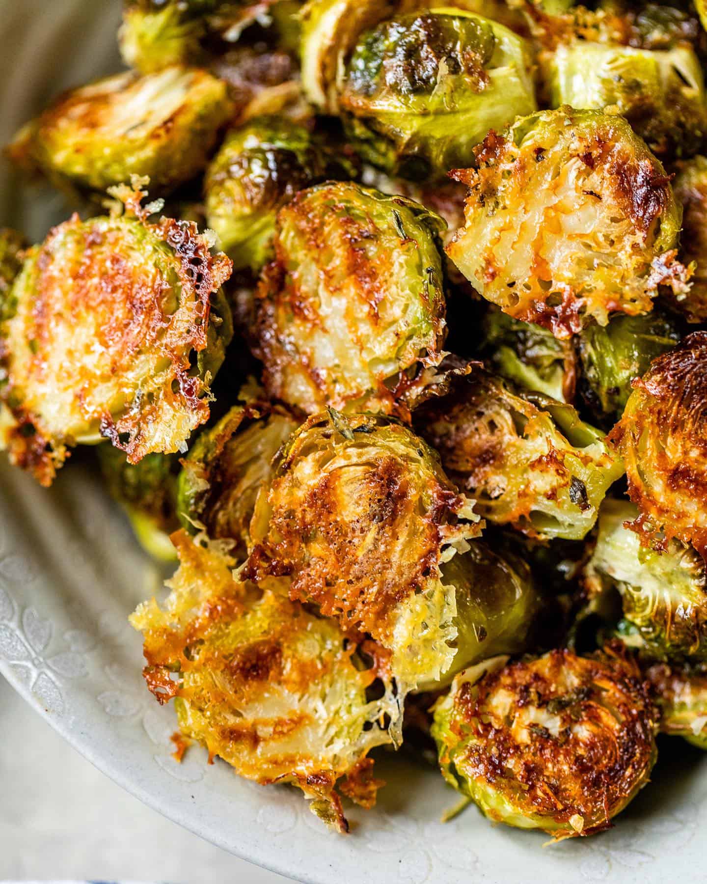 parmesan-brussel-sprouts 3. Roasted Parmesan Brussels Sprouts