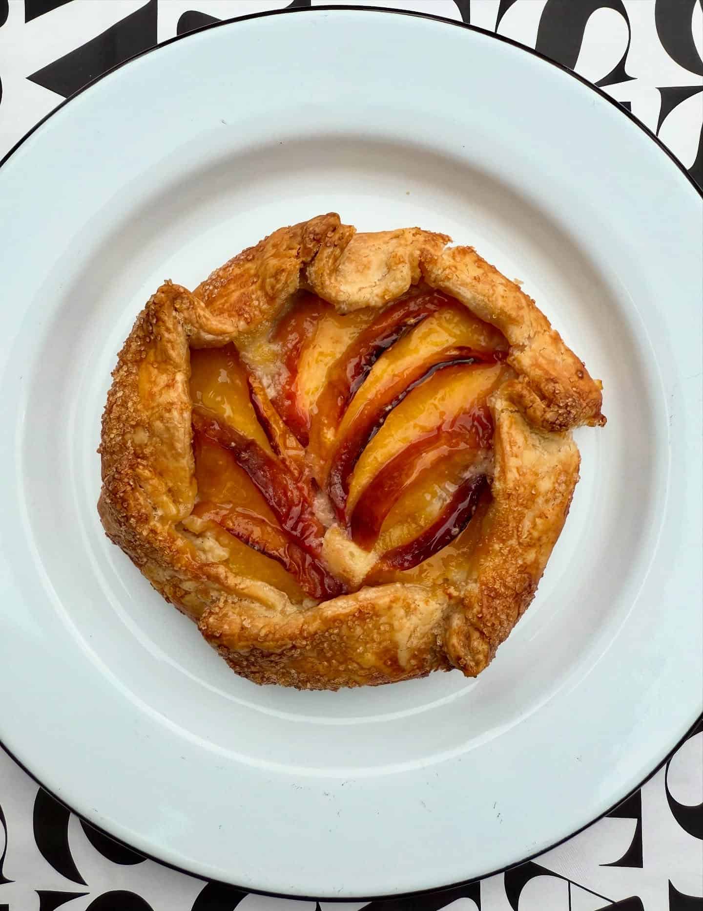 9. Peach Galette with Almond Crust