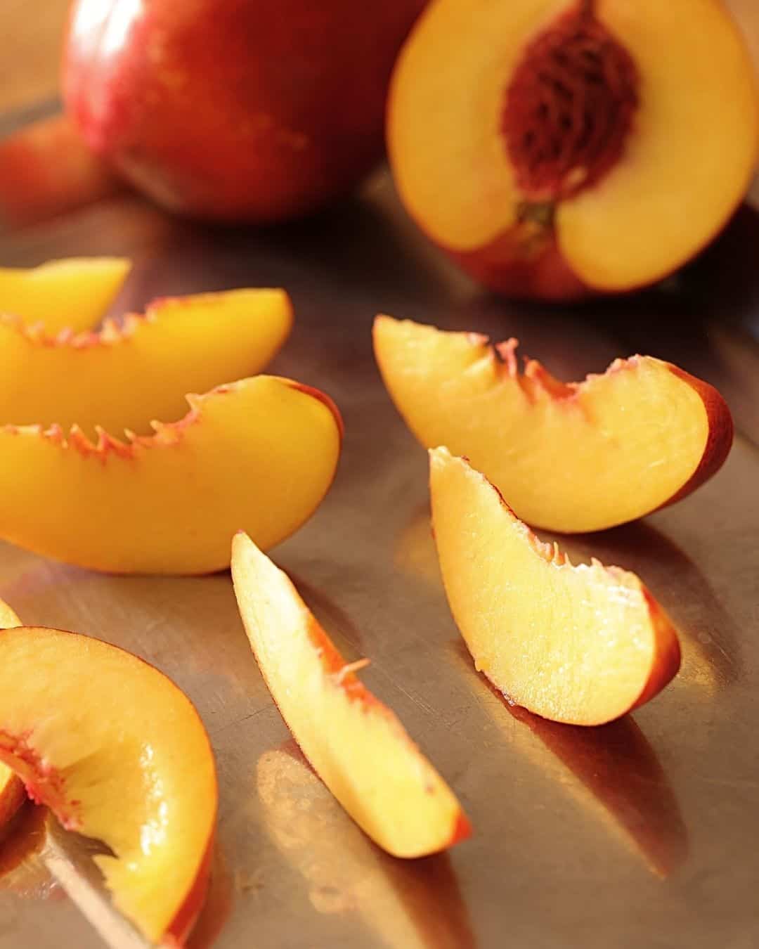peach slices