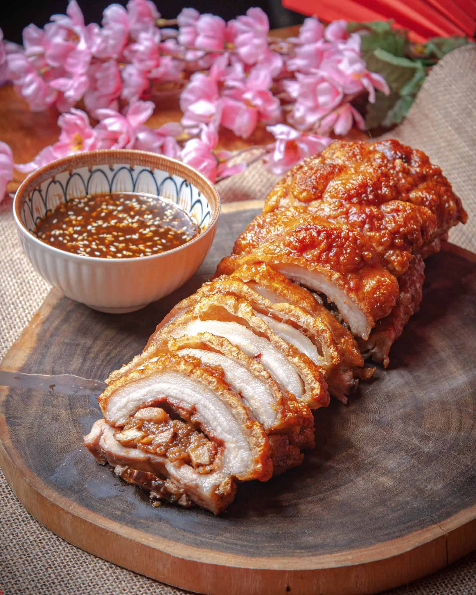 1. Stuffed Roasted Crispy Pork Belly Roll