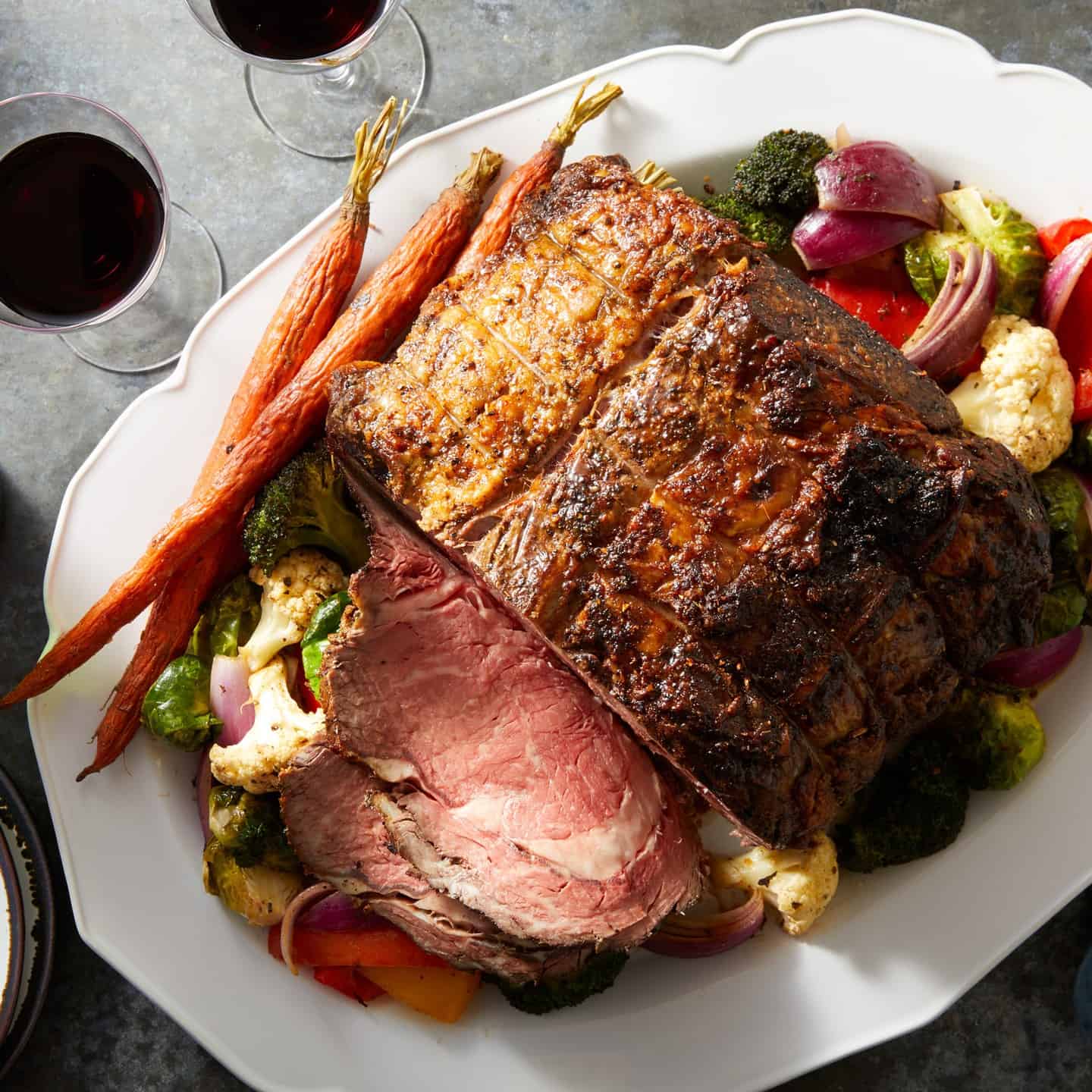 5. Prime Rib Roast with Vegetables