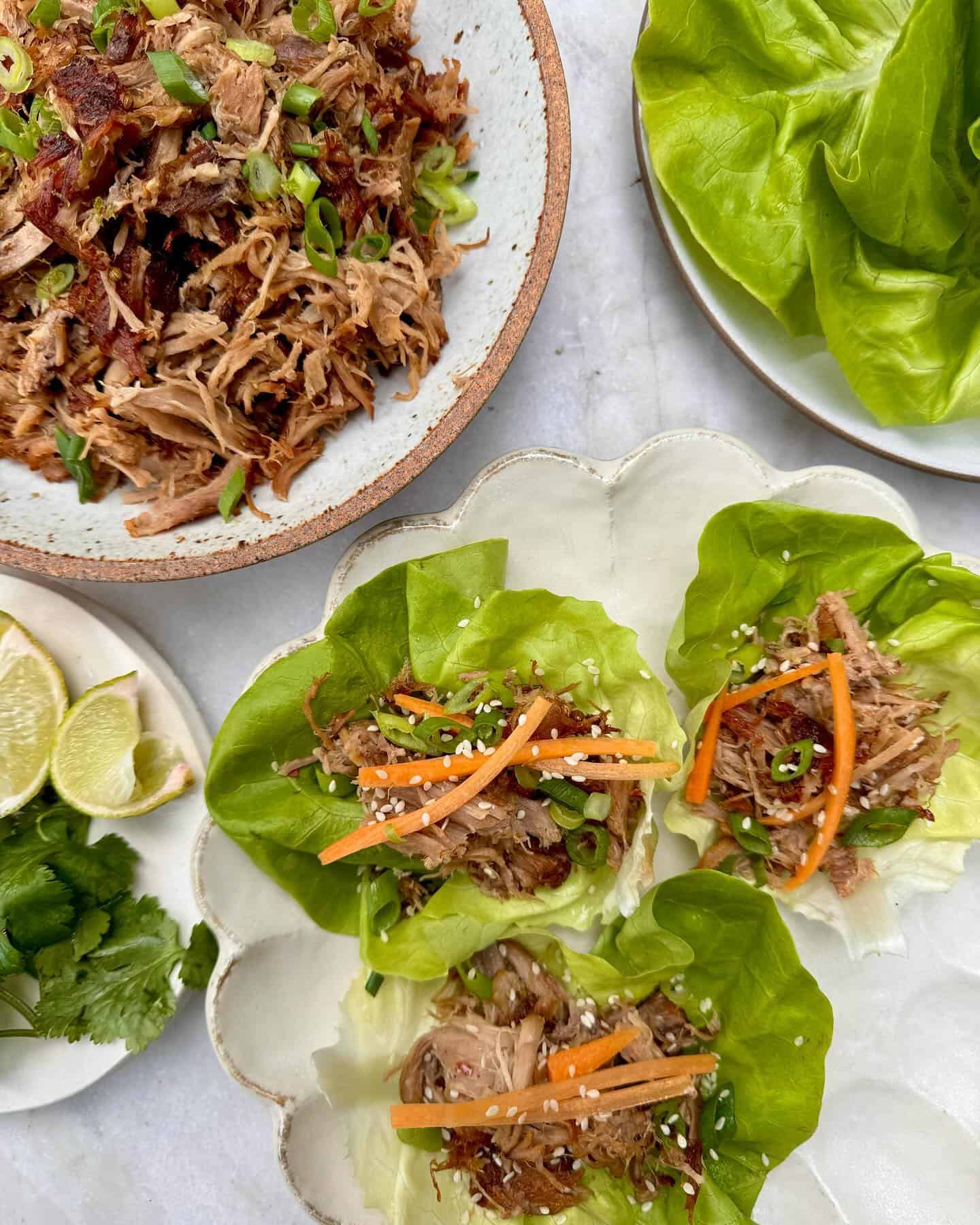 8. Pulled Pork Lettuce Wraps