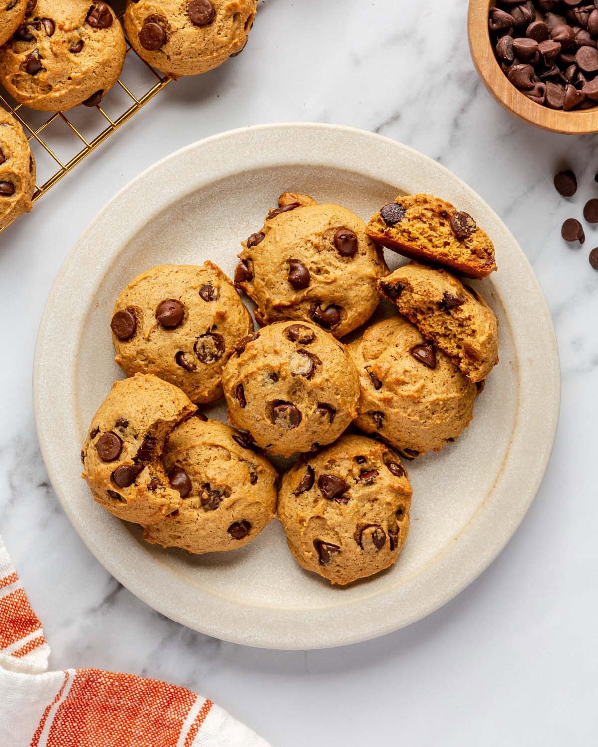 pumpkin-chocolate-chip-cookie-recipe-card 12. Brown Butter Pumpkin Chocolate Chip Cookies