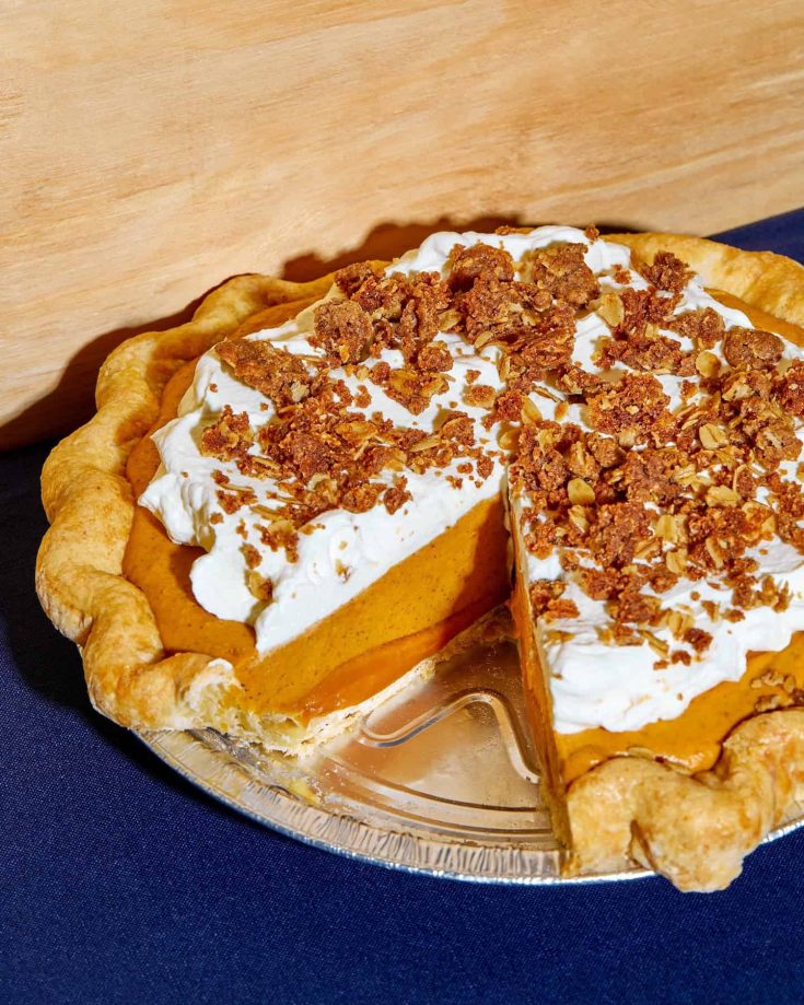 Classic Pumpkin Pie with Caramel Pecan Topping Recipe