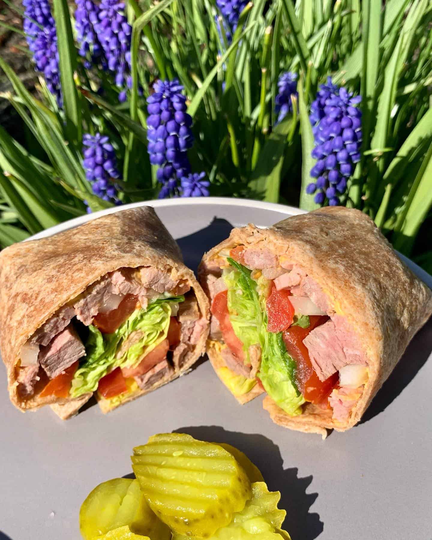 12. Roast Beef and Horseradish Wrap