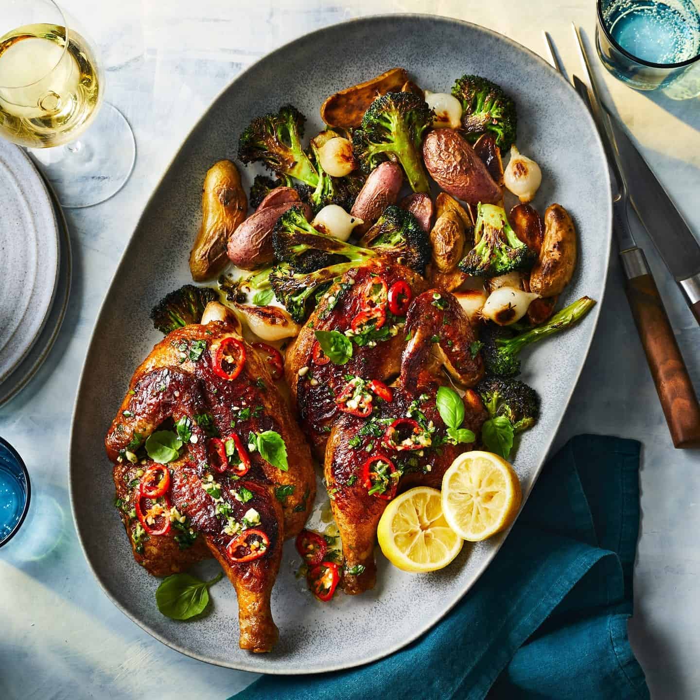 9. Roast Chicken with Sides