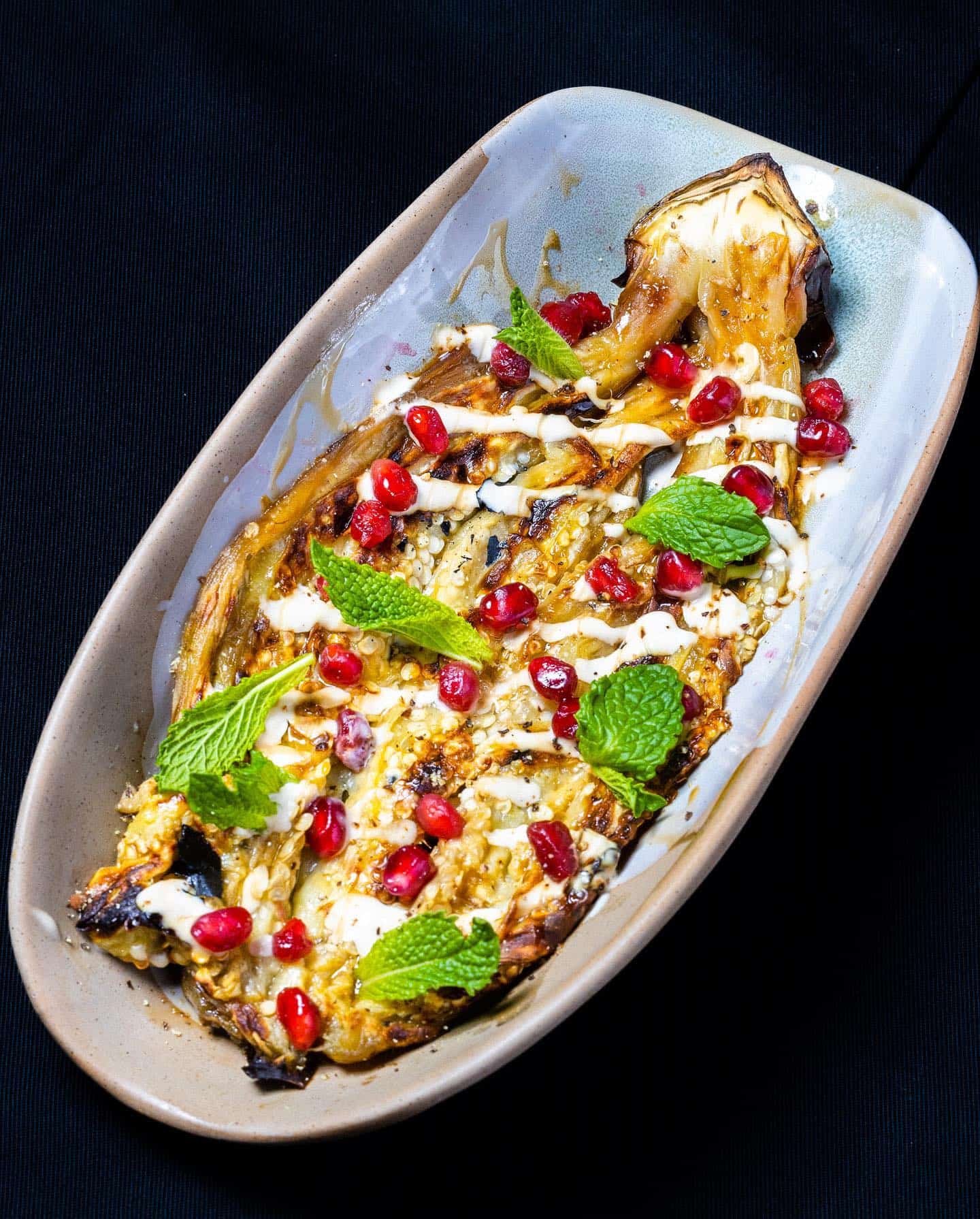 2. Roasted Eggplant with Tahini