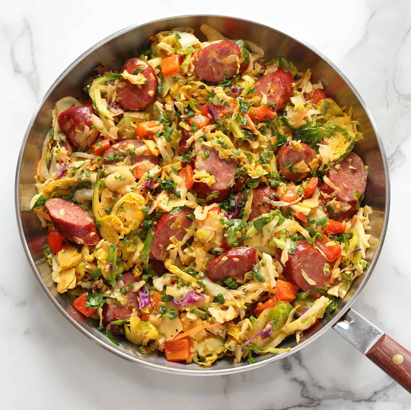7. Sausage and Cabbage Skillet