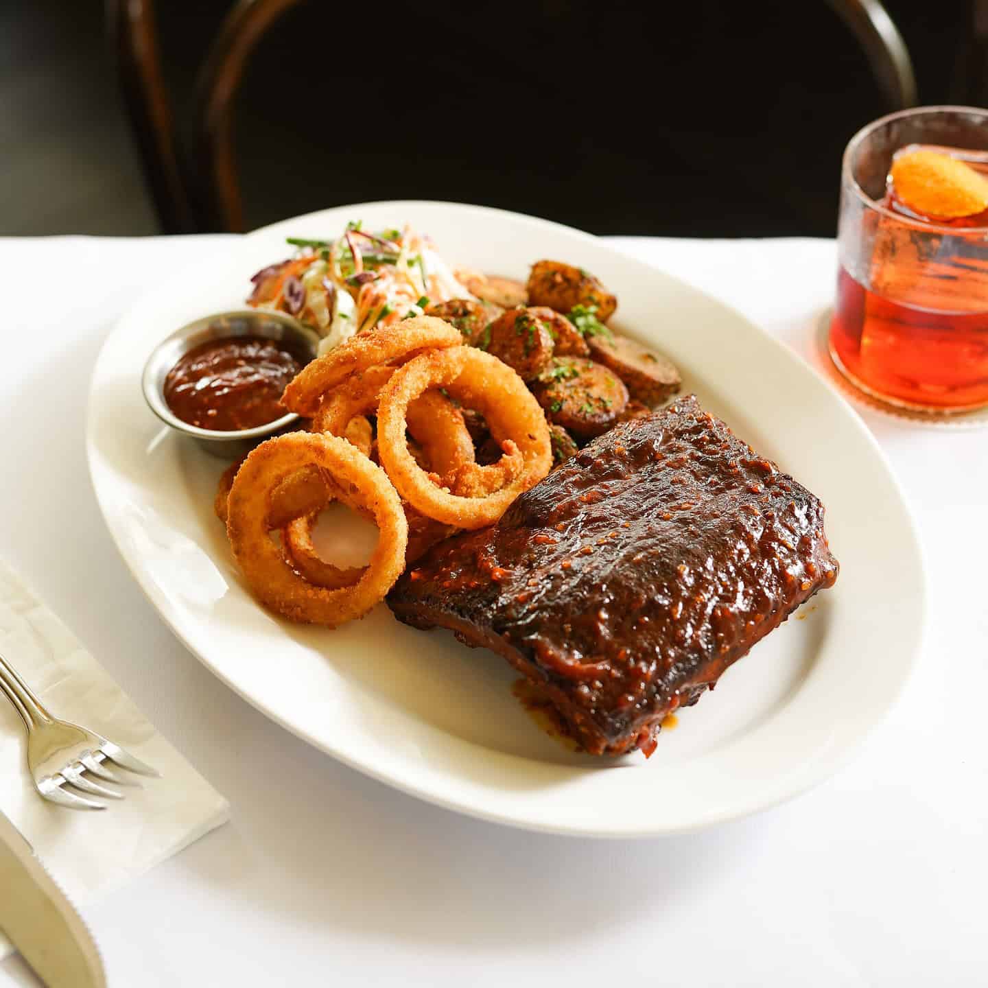 serving-of-bbq-ribs a serving of bbq ribs