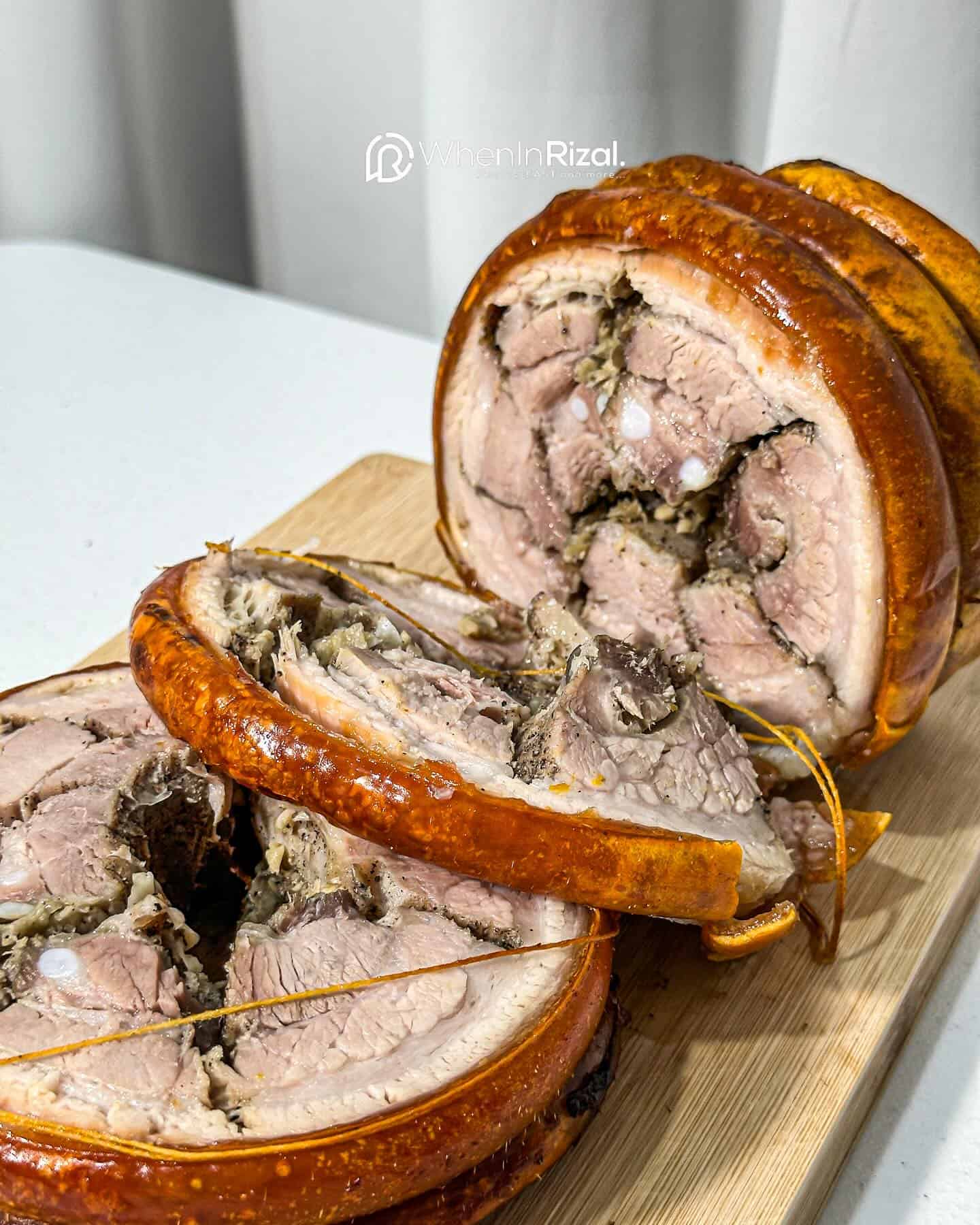 slices of crispy pork belly
