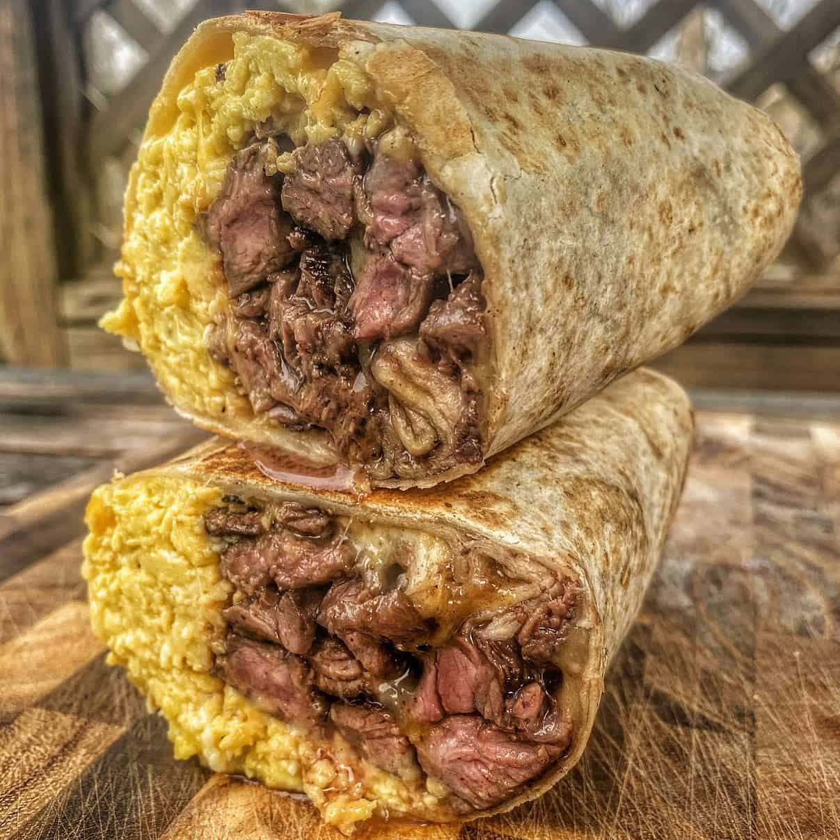 8. Steak, Egg, and Cheese Wrap