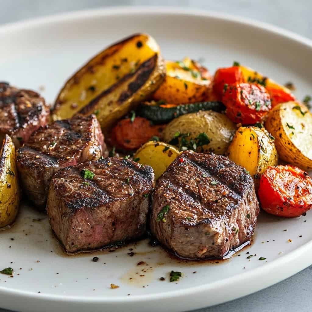 3. Steak with Buttered Vegetables