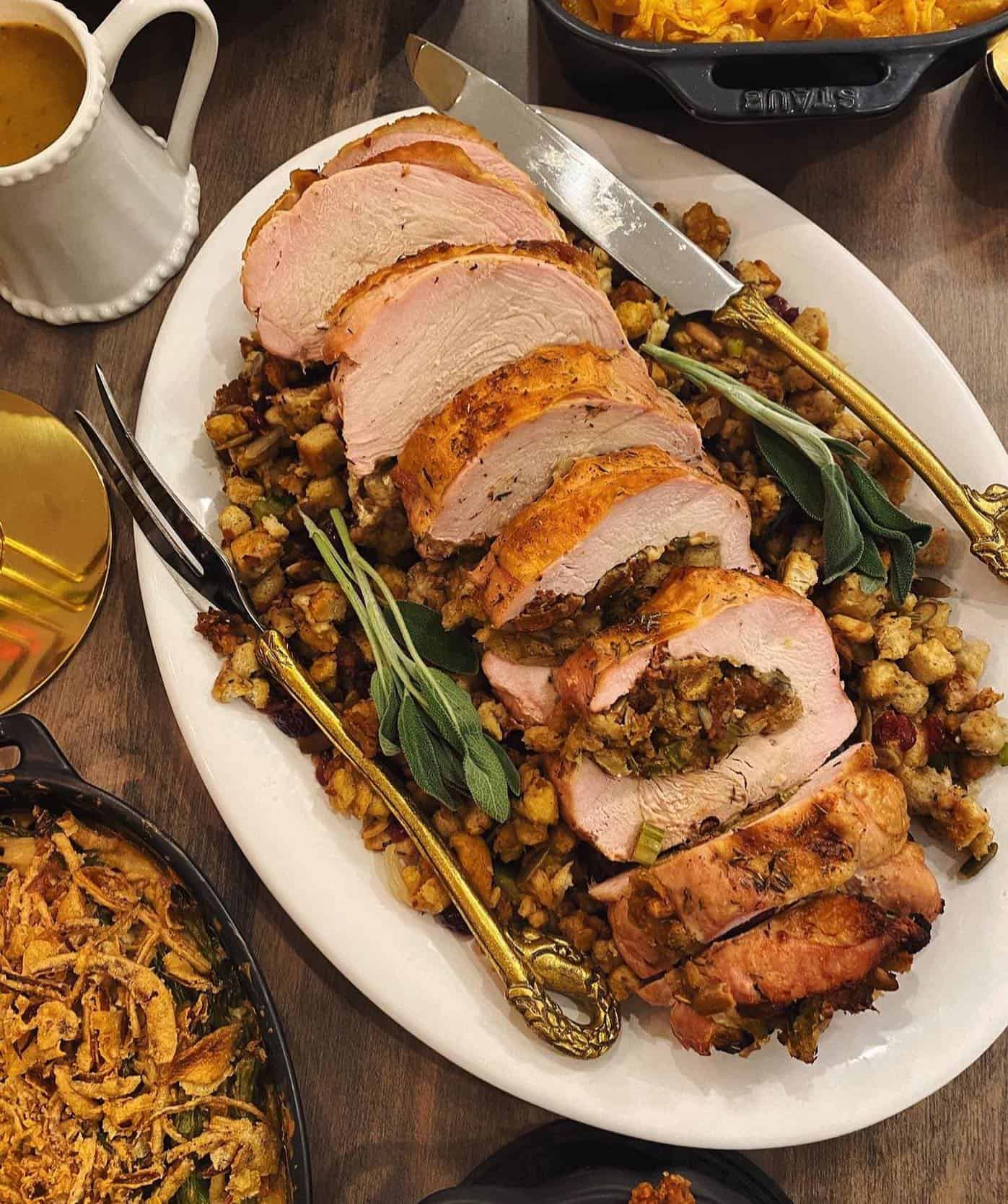 stuffed-turkey-breast 9. Stuffed Turkey Breast