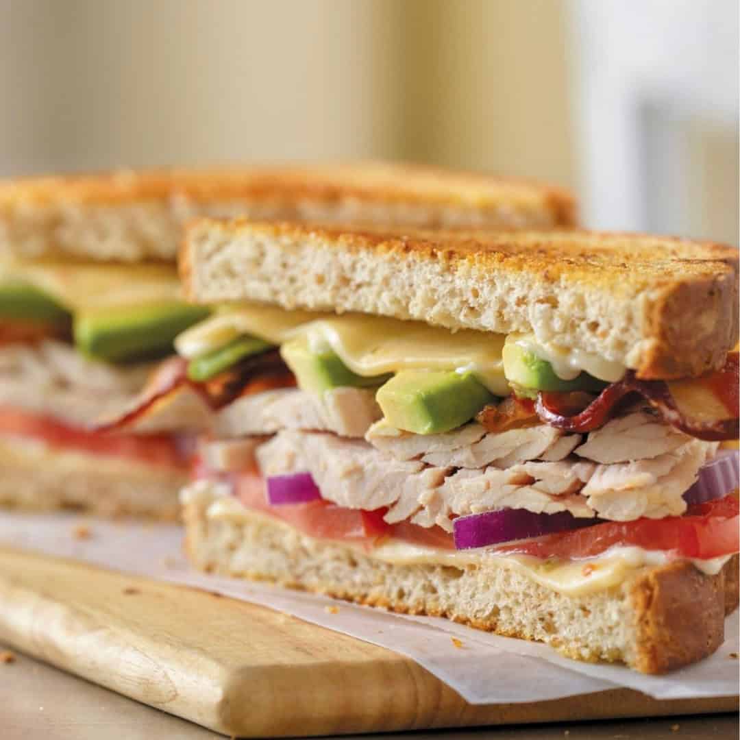 turkey-avocado-sandwich 8. Turkey and Avocado Club Sandwich