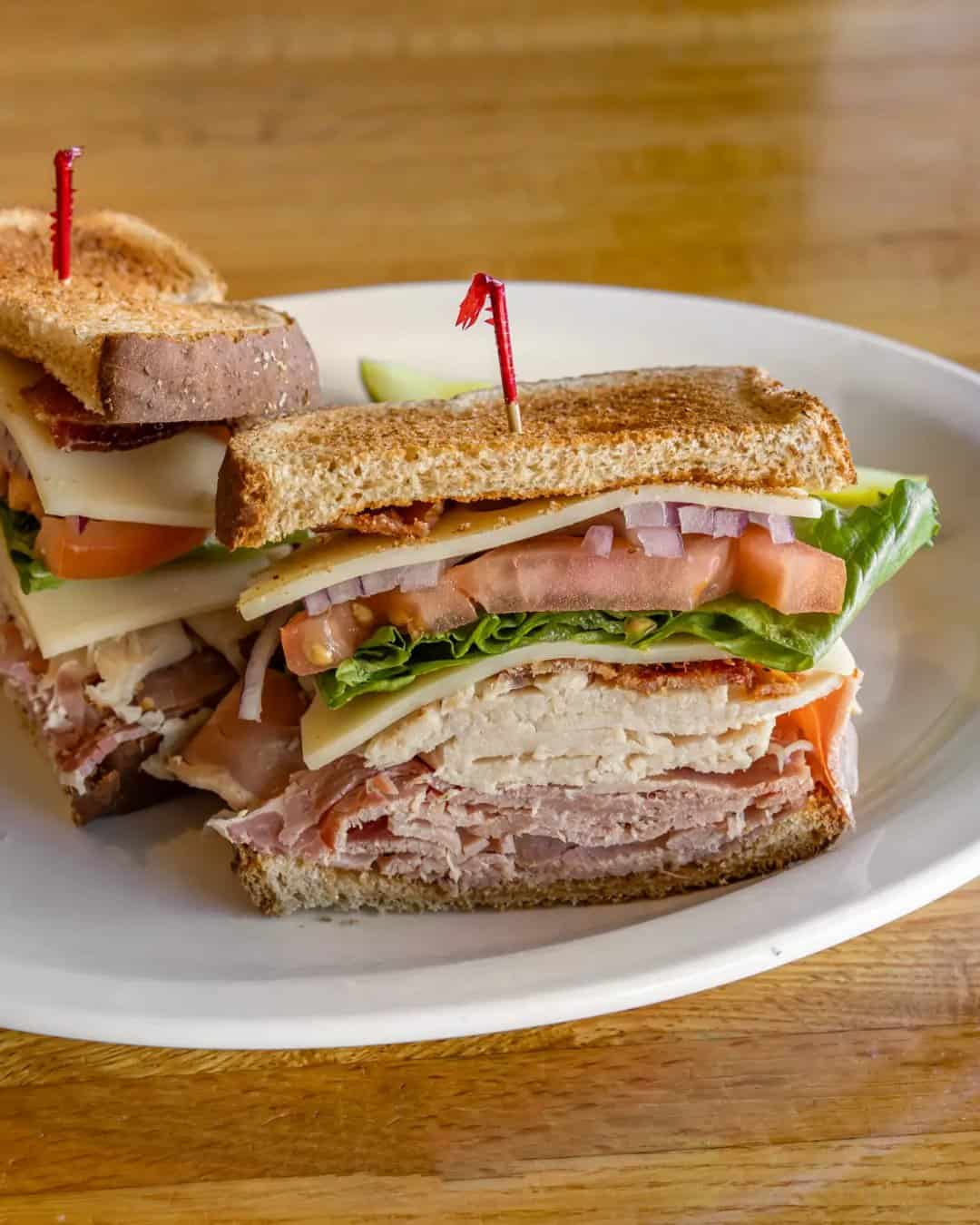 7. Classic Turkey Club Sandwich