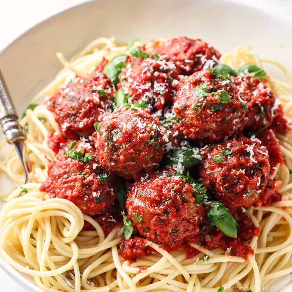 turkey-spaghetti-meatballs 2. Turkey Spaghetti and Meatballs