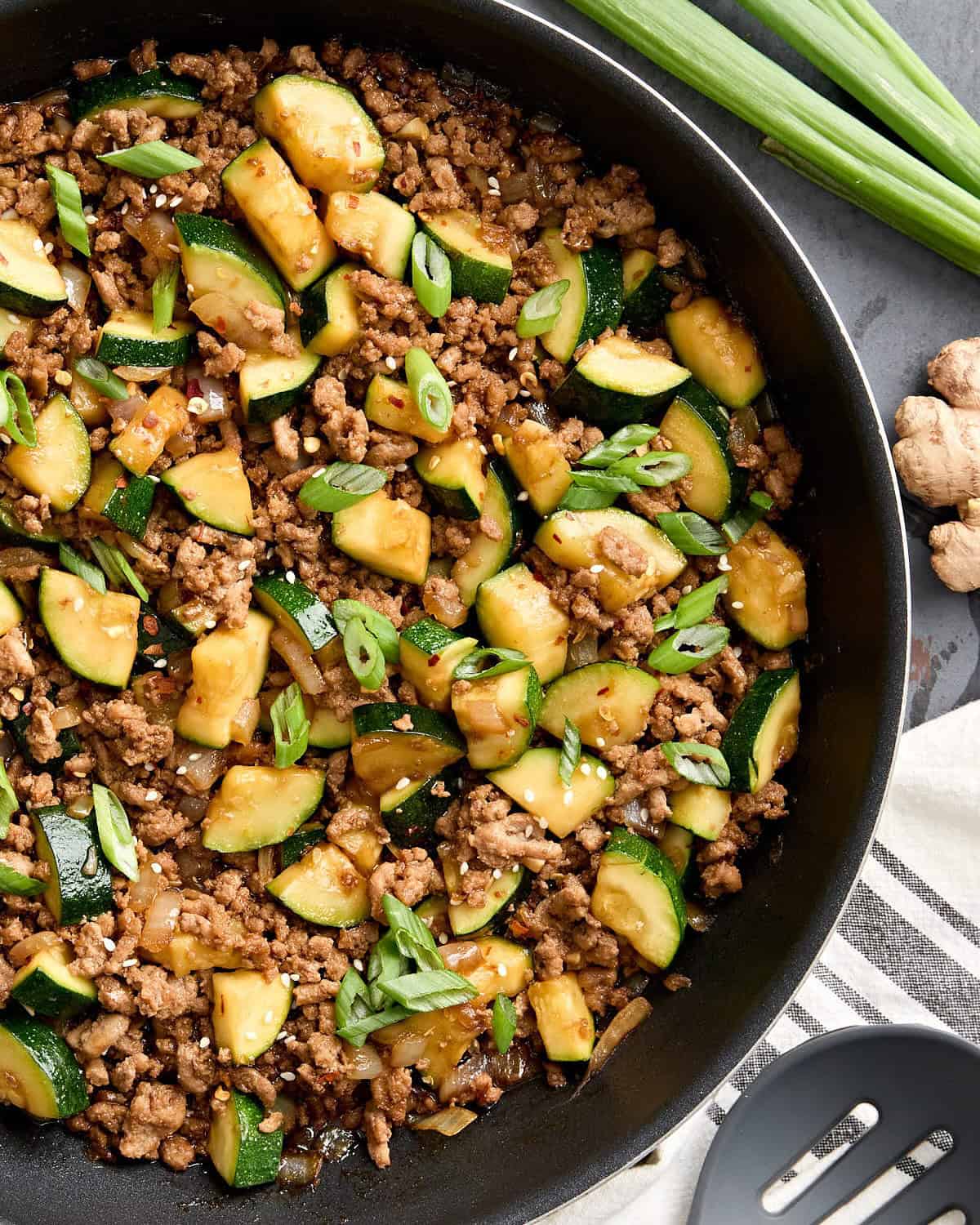 3. Zucchini and Ground Turkey Skillet