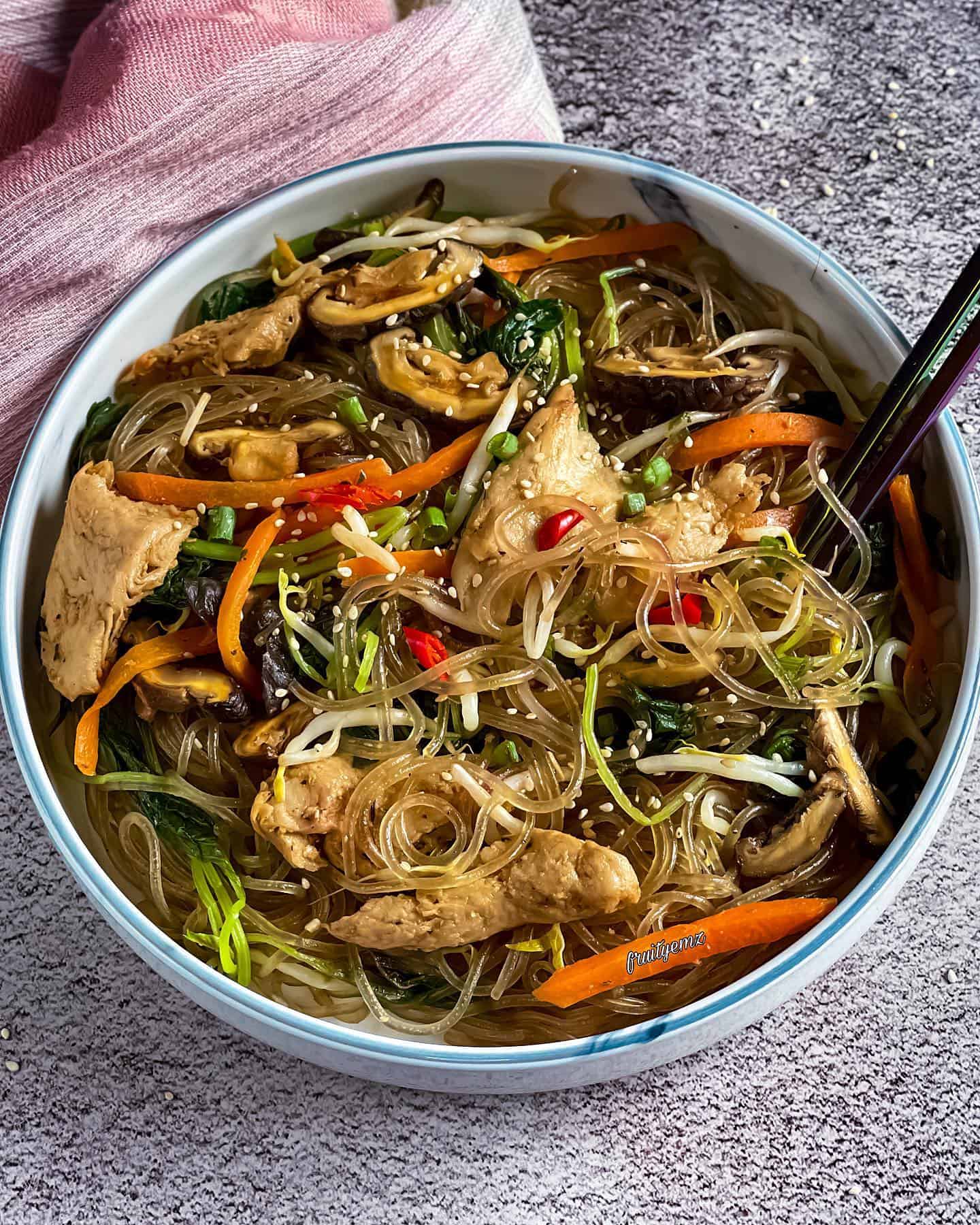 vegan-japchae vegan japchae