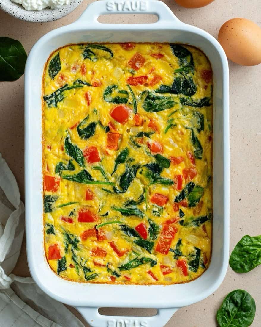 veggie-cheese-frittata 12. Veggie and Cheese Frittata