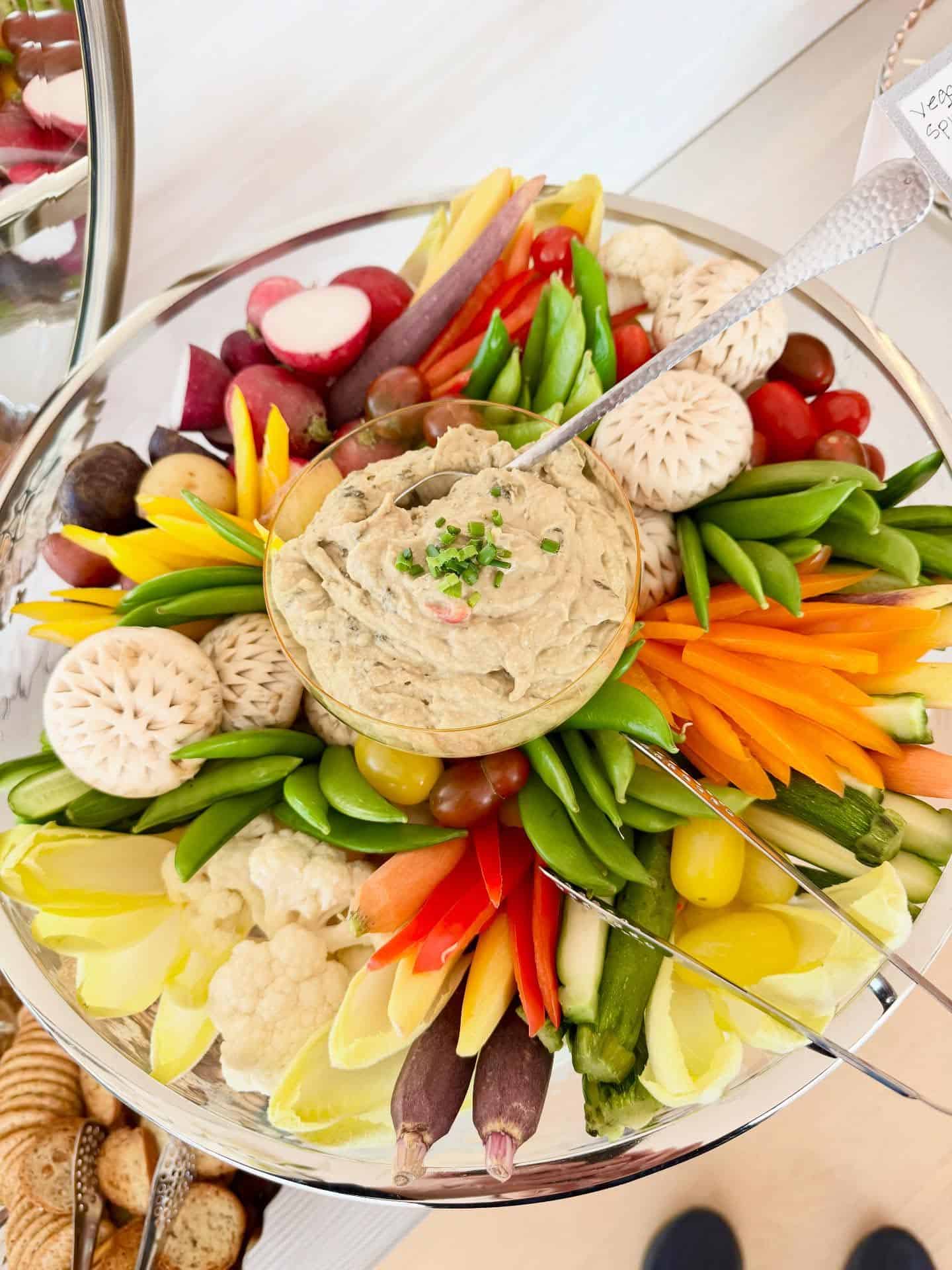 9. Veggie Platter with Hummus