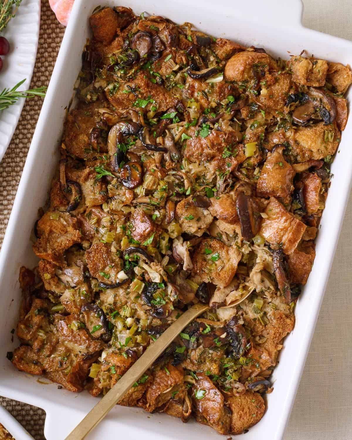 wild-mushroom-stuffing 9. Wild Mushroom Stuffing