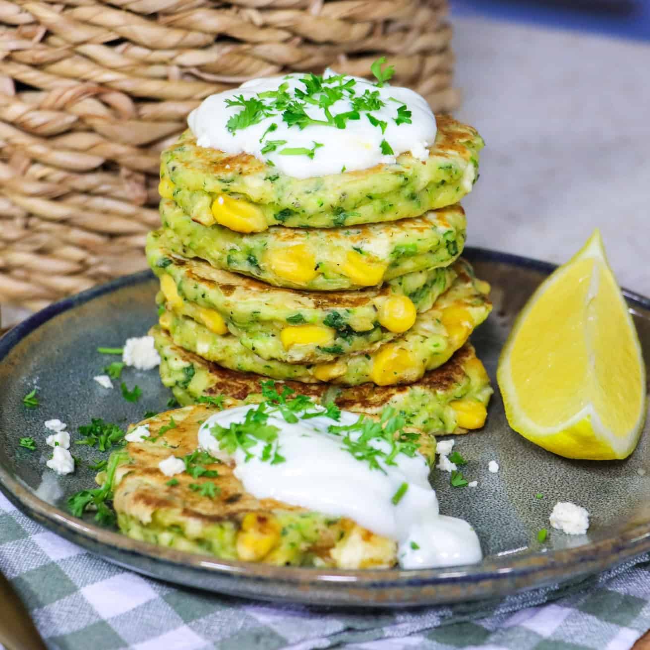 10. Zucchini and Corn Fritters