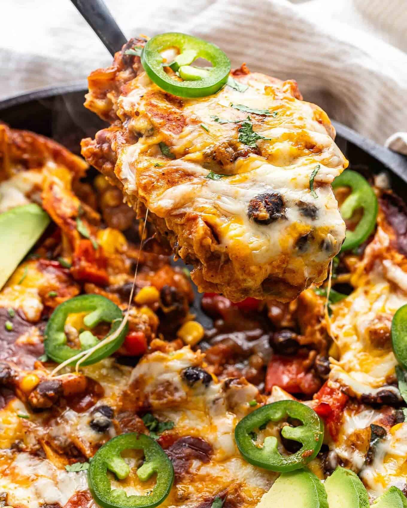 6. Zucchini and Black Bean Enchiladas