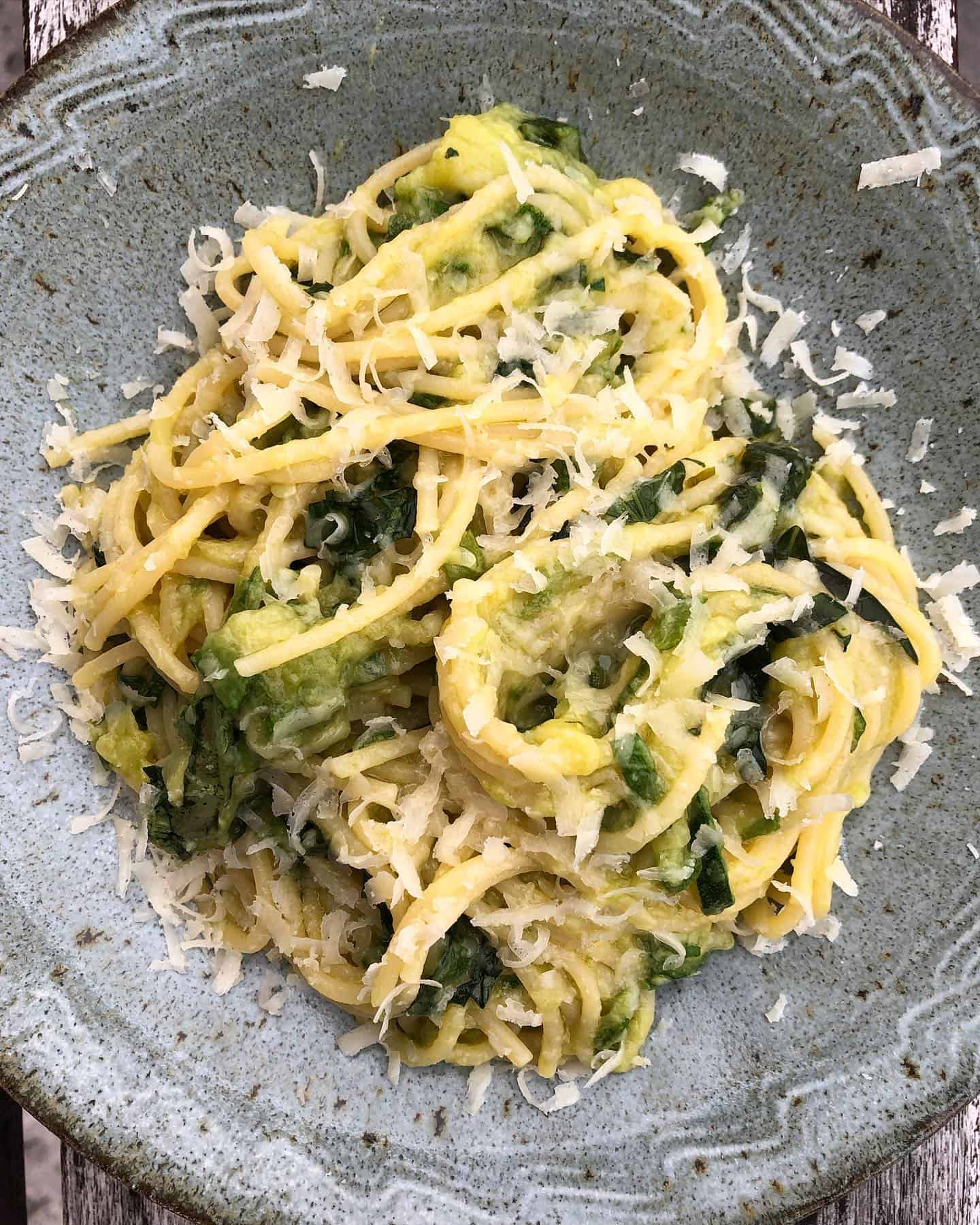 1. Creamy Zucchini Pasta